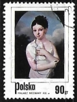 Stamps Poland -  Chica connpaloma
