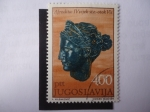 Stamps Yugoslavia -  Busto de bronce