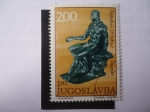 Stamps Yugoslavia -  Estatua de bronce