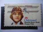 Sellos de America - Estados Unidos -  Blanche Stuart Scoot - Pioneer pilot.