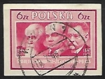 Stamps : Europe : Poland :  A. Swietochowski, S. Zeromski and B. Prus