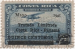 Sellos de America - Costa Rica -  Aereo Y & T Nº 48   Limites