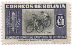 Stamps Bolivia -  Conmemoracion del V Campeonato sudamericano de Atletismo