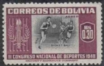 Stamps Bolivia -  Conmemoracion del V Campeonato sudamericano de Atletismo