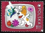 Stamps Poland -  Reksio - progama de television infantil
