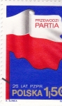 Stamps Poland -  BANDERA