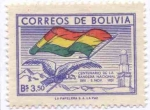 Stamps Bolivia -  Conmemoracion del centenario de la bandera