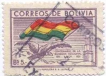 Stamps Bolivia -  Conmemoracion del centenario de la bandera