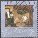 Stamps Germany -  200 aniv del nacimiento de Carl Spitzweg,Pintor.
