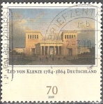 Stamps Germany -  Propyläen en la Plaza del Rey (Munich) 225 Aniv de Leo von Klenze,arquitecto, pintor y escritor.