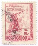 Sellos de America - Bolivia -  Conmemoracion del centenario de Eduardo Abaroa y repatriacion de sus restos - Heroe del Topater