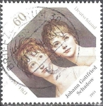 Stamps Germany -  250 Anivº de Johann Gottfried Schadow,artista gráfico y escultor.