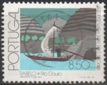 Stamps : Europe : Portugal :  FRAGATA  SOBRE  EL  RIO  DUERO  