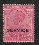 Stamps : Asia : India :   King George V - Official