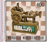 Sellos de Asia - Mongolia -  Caballo de Ajedrez