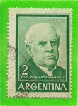 Stamps Argentina -  Domingo F. Sarmiento