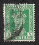 Stamps : Asia : India :  Capital del Pilar de Asoka