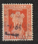 Stamps India -  Capital del Pilar de Asoka