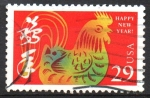Stamps United States -  AÑO  DEL  GALLO