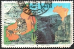 Stamps : America : Brazil :  PARQUE  NACIONAL  SIERRA  DE  CAPIVARA