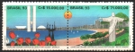 Stamps : America : Brazil :  UNION  DE  CAPITALES  DE  HABLA  PORTUGUESA