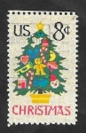 Stamps United States -  1006 - Navidad