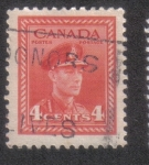 Stamps : America : Canada :  Rey George VI: 1942-1948 "esfuerzo de la guerra" Edición Definitiva