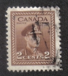 Stamps : America : Canada :  Rey George VI: 1942-1948 "esfuerzo de la guerra" Edición Definitiva