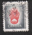 Stamps : America : Canada :  Semana de la prevención del Fuego