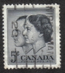 Sellos de America - Canad� -  Royal Visit 1957