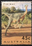 Sellos de Oceania - Australia -  DINOSAURIO:  TIMIMUS