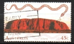 Stamps Australia -  SITIOS  DE  PATRIMONIO  MUNDIAL,  ULURU  ( AYERS  ROCK )