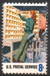 Stamps United States -  TRIBUTO  A  LOS  EMPLEADOS  DE  LA  USPS.  ENRRUTAMIENTO  MANUAL  DE  LAS  CARTAS.