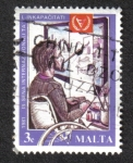 Stamps Malta -  Año Internacional de los Discapacitados