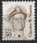 Stamps United States -  CHESTER  W.  NIMITZ