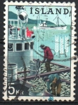 Stamps Europe - Iceland -  BOTE  DE  ARENQUE