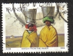 Stamps South Africa -  Xhosa Estilo de Vida - 'El transporte de agua desde el río' (Transkei)