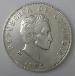 monedas de America - Colombia -  1932 plata 50 centavos