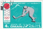 Stamps Oman -  JUEGOS OLÍMPICOS SAPPORO,72