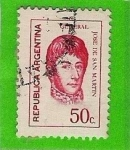 Stamps Argentina -  Gral. Jose de San Martin