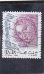 Sellos de Europa - Italia -  LA MUJER EN EL ARTE