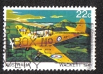 Stamps Australia -  Aviones de entrenamiento Militar