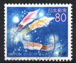 Stamps Japan -  CALAMARES  LUCIERNAGAS,  TOYAMA.