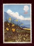 Stamps United Kingdom -  Flor