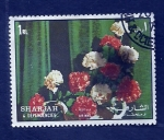 Sellos de Asia - Emiratos �rabes Unidos -  Flores