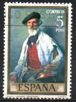 Stamps : Europe : Spain :  PABLO  URANGA,  PINTURA  DE  IGNACIO  ZULOAGA.