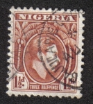 Stamps : Africa : Nigeria :  Rey George VI