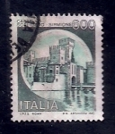Stamps Italy -  Castillo de Scaligero