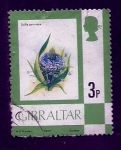 Stamps Gibraltar -  Flor