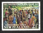 Stamps New Zealand -  Navidad 64